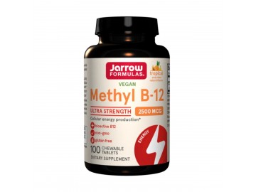 Метил B-12 2500 мкг, тропический вкус, Methyl B-12, Jarrow Formulas, 100 жевательных таблеток