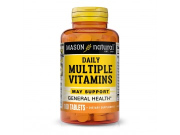 Мультивітаміни на кожен день, Daily Multiple Vitamins, Mason Natural, 100 таблеток