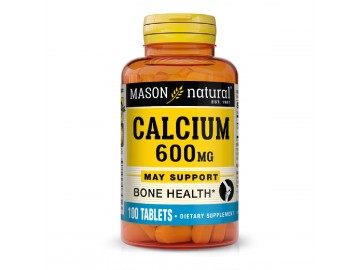 Кальцій 600 мг, Calcium 600 mg, Mason Natural, 100 таблеток