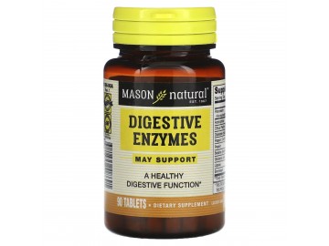 Травні ферменти, Digestive Enzymes, Mason Natural, 90 таблеток