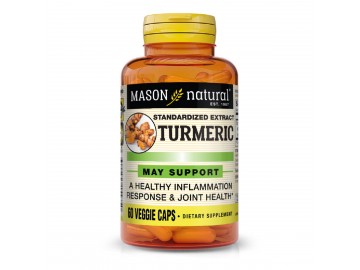 Куркума, Turmeric, Mason Natural, 60 вегетаріанських капсул