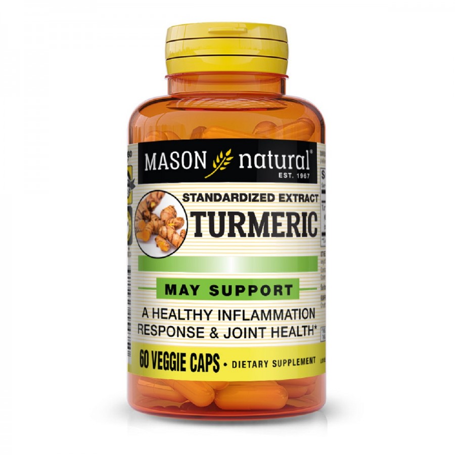 Куркума, Turmeric, Mason Natural, 60 вегетаріанських капсул