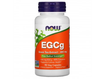 EGCG Екстаракт Листя Зеленого Чаю 400мг, Green Tea Extract, Now Foods, 90 вегетаріанських капсул