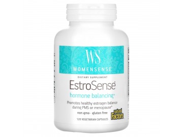 Гормональний баланс, WomenSense, EstroSense, Hormone Balancing, Natural Factors, 120 вегетаріанських капсул