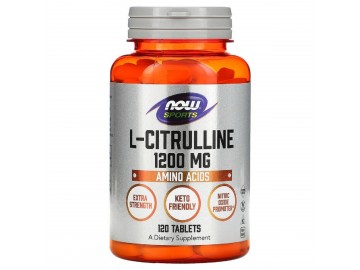 L-Цитрулін, L-Citrulline, Now Foods, 1200 мг, 120 таблеток