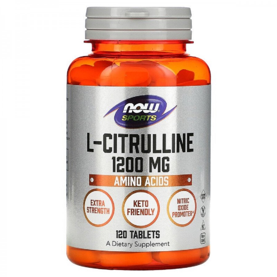 L-Цитрулін, L-Citrulline, Now Foods, 1200 мг, 120 таблеток