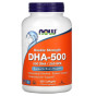 DHA (докозагексаеновая кислота) 500 мг, Now Foods, 180 желатиновых капсул