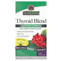 УЦЕНКА Смесь для щитовидной железы, Thyroid Blend, Nature's Answer, 90 вегетарианских капсул (мята коробка)