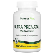 Мультивитамины Ультрапренатальные, Ultra Prenatal Multivitamin, Natures Plus, 180 таблеток