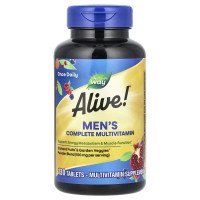 Комплекс мультивитаминов для мужчин, Alive! Men's Complete Multivitamin, Nature's Way, 130 таблеток