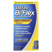 Поддержка здоровья суставов, тройная сила, с витамином D, Osteo Bi-Flex, 80 таблеток, покрытых пленкой
