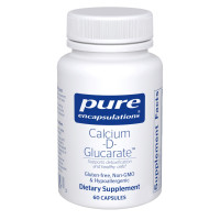 Кальцій-D-глюкарат, 1000 мг, Calcium-D-Glucarate, Pure Encapsulations, 60 капсул