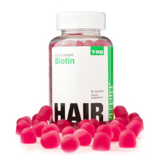 Біотин, смак полуниці, Biotin, T-RQ, 60 жувальних цукерок