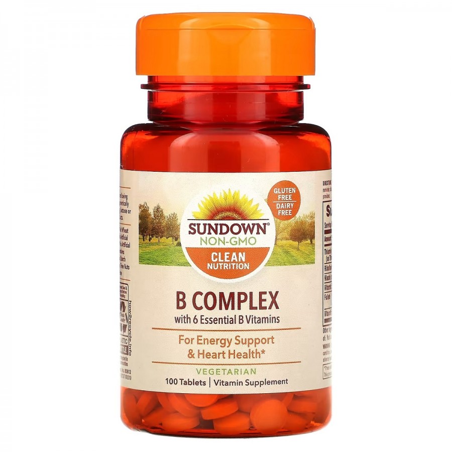 Комплекс вітамінів B, B-Complex, Sundown Naturals, 100 таблеток