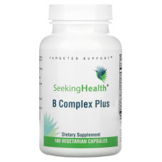B-комплекс, B Complex Plus, Seeking Health, 100 вегетаріанских капсул