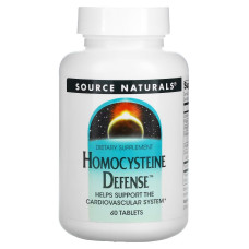 Защита от гомоцистеина, Homocysteine Defense, Source Naturals, 60 таблеток