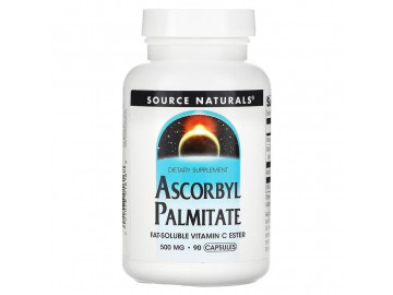 Аскорбіл Пальмітат, 500 мг, Ascorbyl Palmitate, Source Naturals, 90 капсул