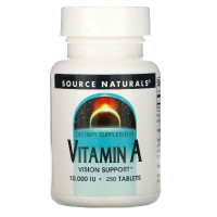 Витамин А 10000 МЕ, Source Naturals, 250 таблеток
