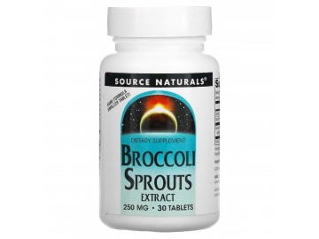 Екстракт Брокколі, 250 мг, Broccoli Sprouts, Source Naturals, 30 таблеток