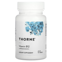 Витамин B12, 1000 мкг, Метилкобаламин, Vitamin B12 Methylcobalamin, Thorne Research, 60 капсул