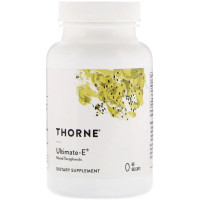 Витамин Е, Смесь токоферола, Ultimate-E, Thorne Research, 60 гелевых капсул