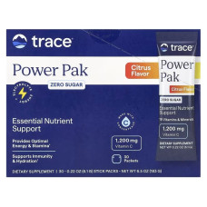 Електроліти без цукру, цитрусовий смак, Power Pak, Trace, 30 пакетів по 6,1 гр