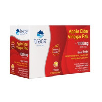 Яблучний оцет, 1000 мг, апельсиновий смак, Apple Cider Vinegar Paks, Trace, 30 пакетиків