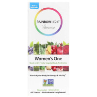Поливитамины для женщин, Women's One Vibrance, Rainbow Light, 60 таблеток