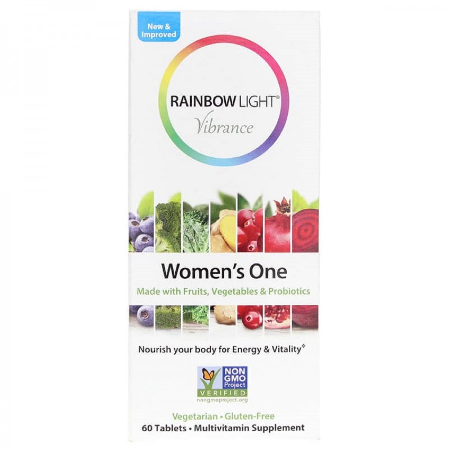 Полівітаміни Для Жінок, Women's One Vibrance, Rainbow Light, 60 таблеток