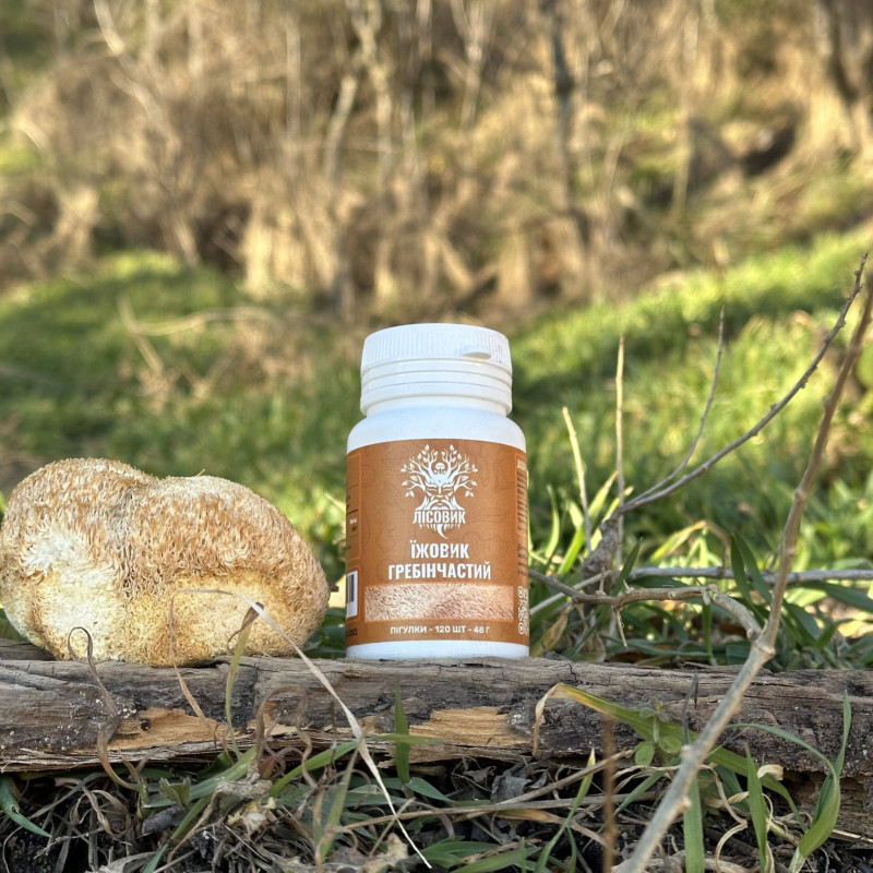 Ежовик гребенчатый, "Лесовик", 120 таблеток по 0,4 г
