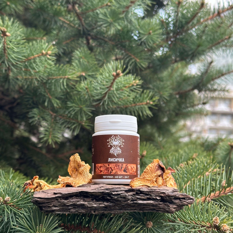 Лисичка справжня, "Лісовик", 60 таблеток по 0.4 г