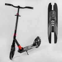 Самокат алюминиевый "Best Scooter" (колеса PU, d переднего колеса – 230мм, d заднего колеса – 215мм, 1 амортизатор передний, в коробке)