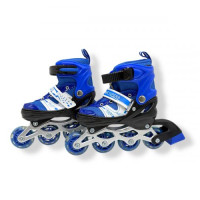 Ролики колеса PVC размер S (30-33) в сумке (СИНИЕ)