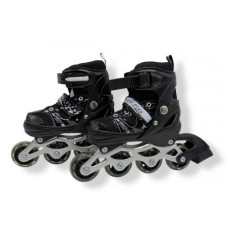 Ролики колеса PVC размер L (38-41) в сумке (ЧЕРНЫЕ)