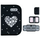 Пенал Kite 1 отд., 2 отв., без наполнения 622 Black&Silver