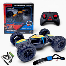 Машина на радиоуправлении "POWERMOTORS" (акум,2 пульта управления) в короб.26*29*8,5см (ГОЛУБОЙ)