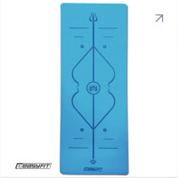 Коврик для йоги профессиональный EasyFit Pro каучук 5 мм Голубой