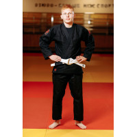 Кімоно для джиу - джитсу чорне, TM "Kintayo", 160 зріст, щільність 450 гр/м.кв.