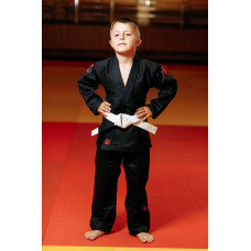 Кімоно для джиу - джитсу чорне, TM "Kintayo", 130 зріст, щільність 350 гр/м.кв.