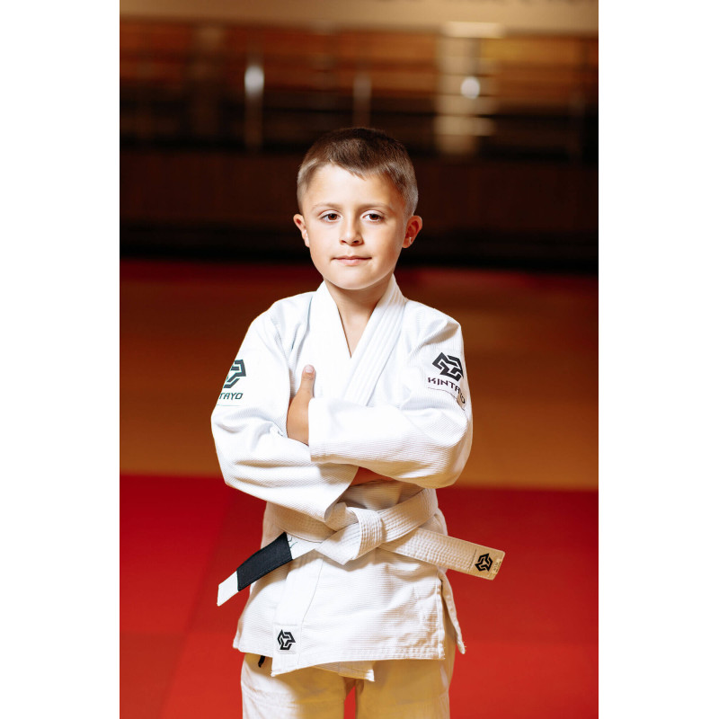Кімоно для джиу - джитсу біле, TM "Kintayo", 150 зріст, щільність 350 гр/м.кв.