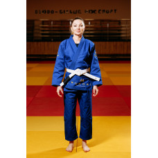 Синє кімоно для дівчат/жінок, джиу-джитсу, TM BUDOGI, зріст 160 см, щільність 450 гр/м.кв.