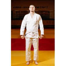 Біле кімоно для хлопців/чоловіків, джиу-джитсу, TM BUDOGI, зріст 170 см, щільність 450 гр/м.кв.
