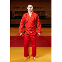Червоне кімоно для хлопців/чоловіків, грепплінг, TM BUDOGI, зріст 160 см, щільність 450 гр/м.кв.