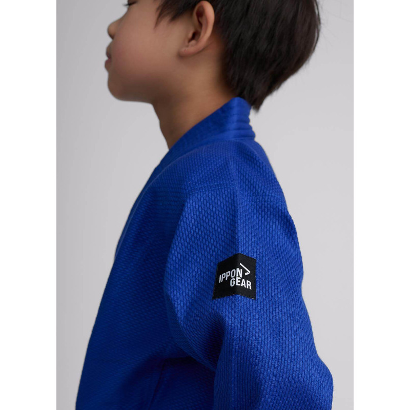 Синє дитяче кімоно для дзюдо IPPON GEAR FUTURE 2, Зріст 150 см, Щільність: 335 г/м², Бавовна, Поліестер