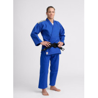 Синее женское лицензионное кимоно для дзюдо IPPON GEAR LEGEND 2, IJF (approved 2023) Women, Рост 180 см, Хлопок, Полиэстер