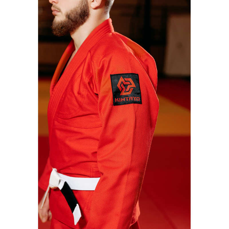 Кімоно для джиу - джитсу червоне, TM "Kintayo", 190 зріст, щільність 450 гр/м.кв.