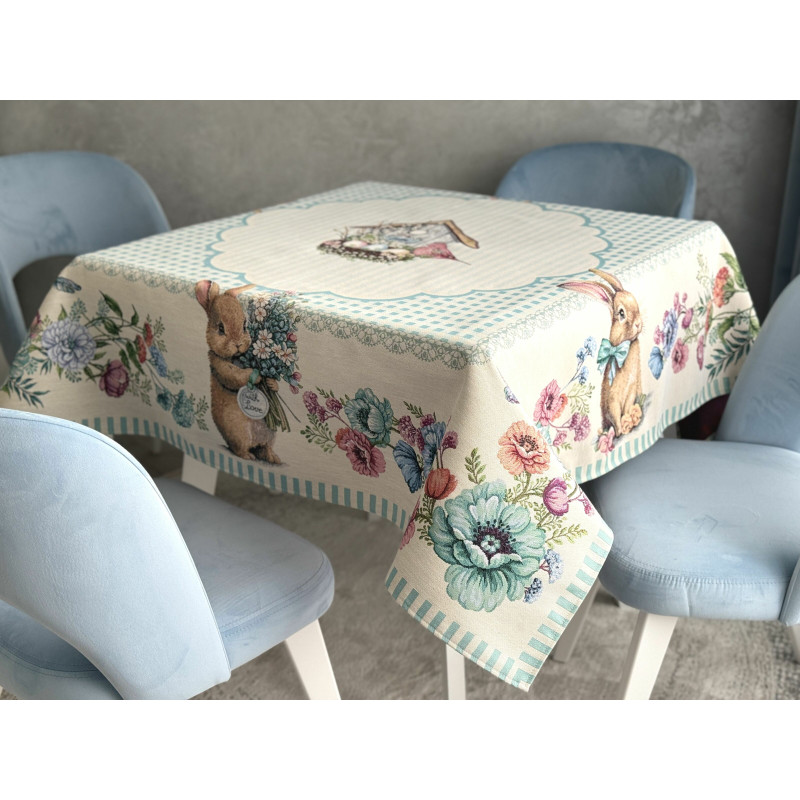 Скатертина гобеленова BLUE BUNNIES Limaso
