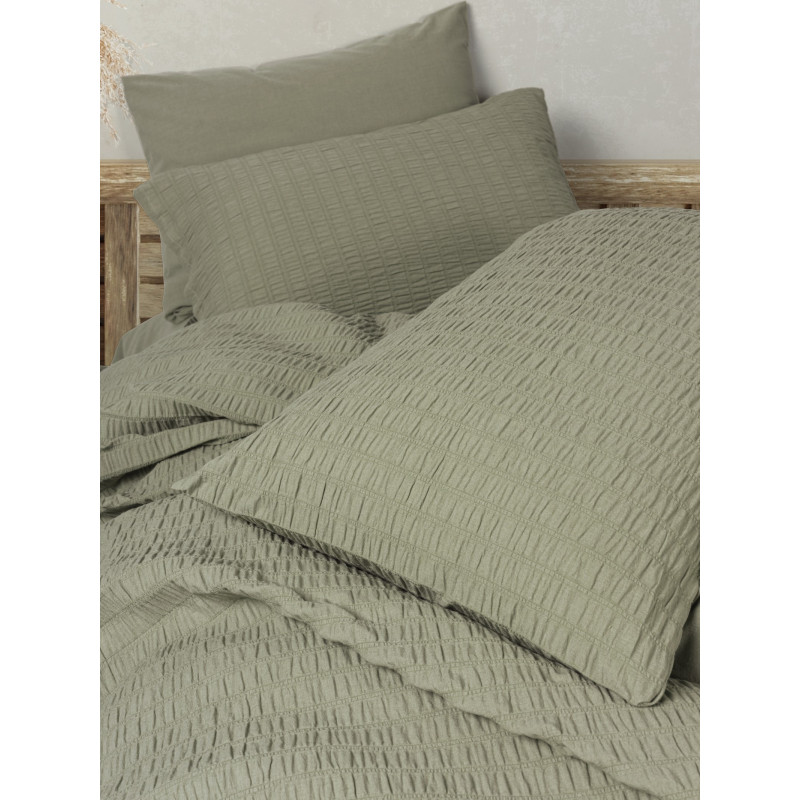 Євро комплект постільної білизни LINY YESIL-200