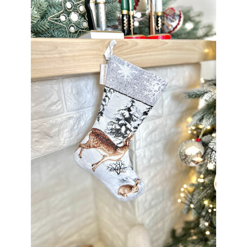 Чобіток для подарунків гобеленовий WINTER Limaso