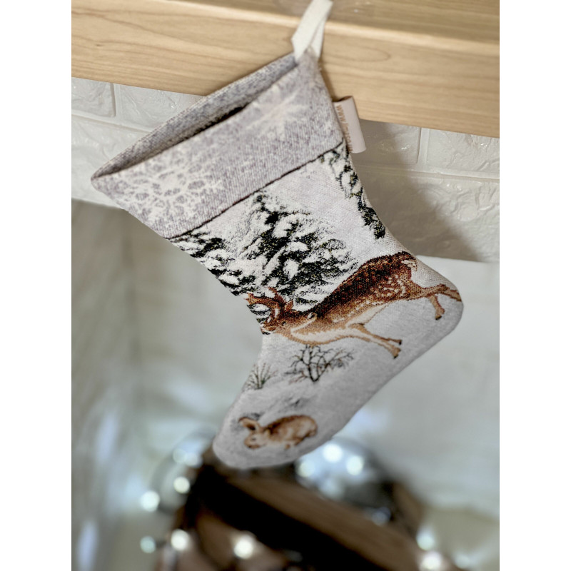Чобіток для подарунків гобеленовий WINTER Limaso